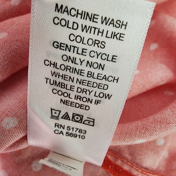 Maurices Womens Polka Dot Off The Shoulder Blouse Crochet Long Sleeve Size XL - Picture 11 of 12